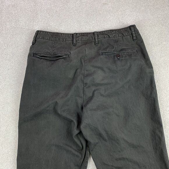 J.Crew Vintage Button Fly Khaki Chino Pants Men 33x32 Cotton Officer - Picture 9 of 16